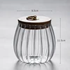 Food Container Glass Jar with Sealed Lid Storage Jar Grains Cookie Coffee Tea Candy Storage Bottle Jars Kitchen Storage Canister 6