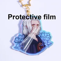 Personalized Keychains Designer Custom Cartoon Llavero Key Chain Photo Customized Anime Charms Hologram Clear Acrylic Key Rings 5
