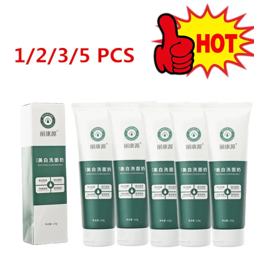 

Skin Hydrates Amino Acids Deep Cleansing Pore Refining Face 120g Facial Whitening Moisturizes Foaming Cleanser Wash