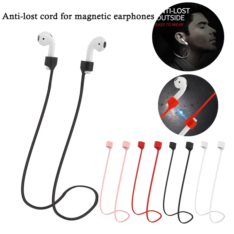 

Магнитные наушники с защитой от потери для Apple AirPods, беспроводные Bluetooth наушники, силиконовый шнурок, наушники с защитой от потери