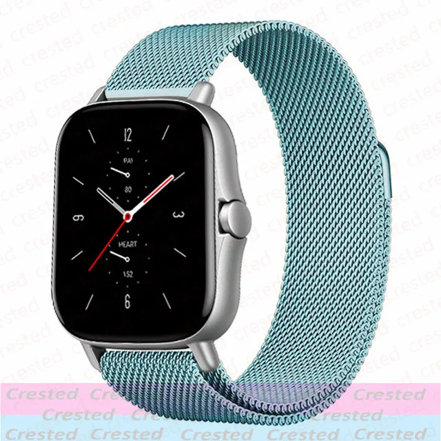 Elegant Milanese Metal Watch Bracelet, 20mm/22mm
