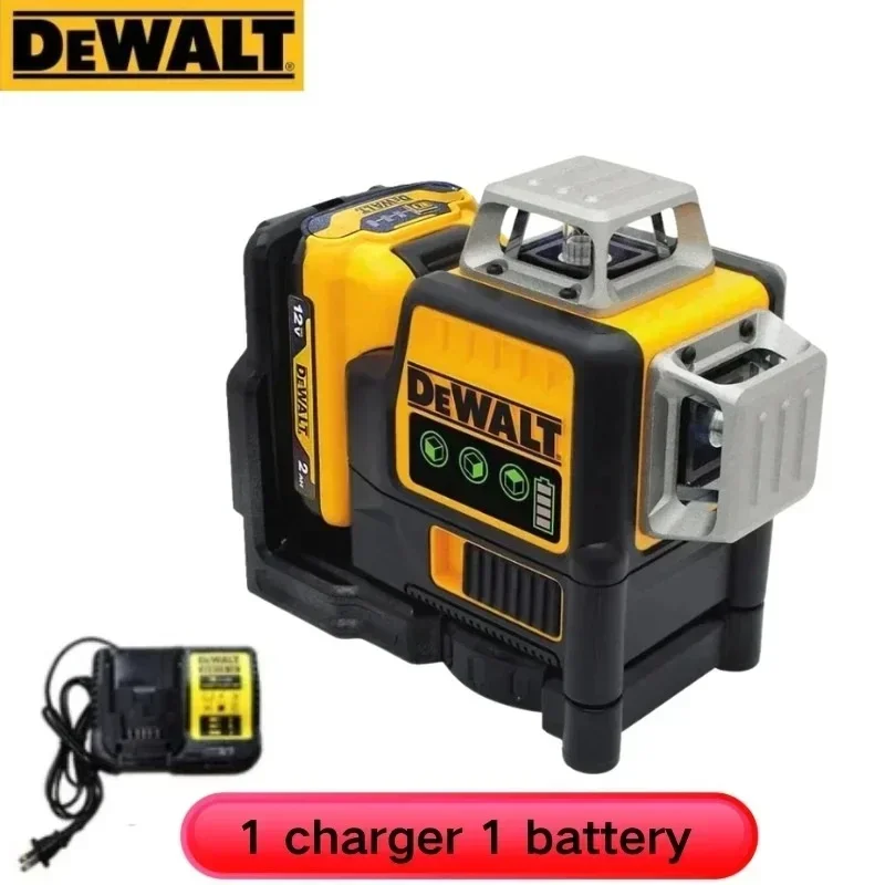 2024 Dewalt DW089LG 3 Sides*360 12 Lines Laser Level Horizontal Green Light tool Meter Outdoor Degree Vertical 12V Battery 6