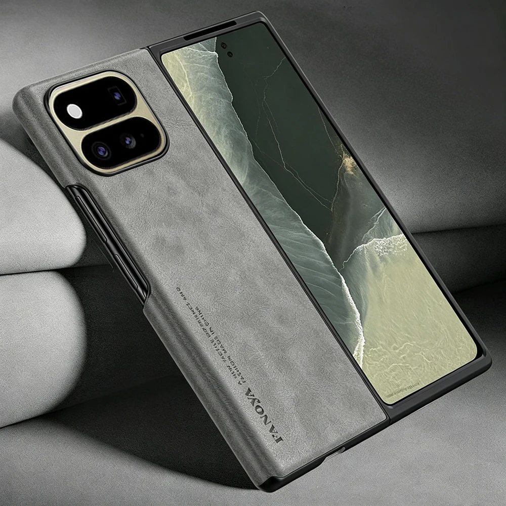 Matte Faux Leather Hard Plastic Back Cover