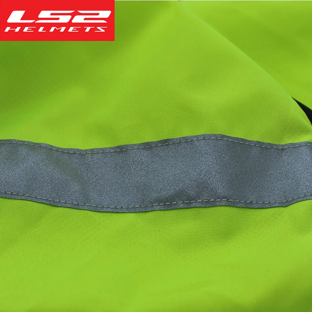 LS2 Breathable Motorcycle Reflective Safety Vest Fluorescent Work Wear High Visibility Motorcyclist Vest Security Clothing
