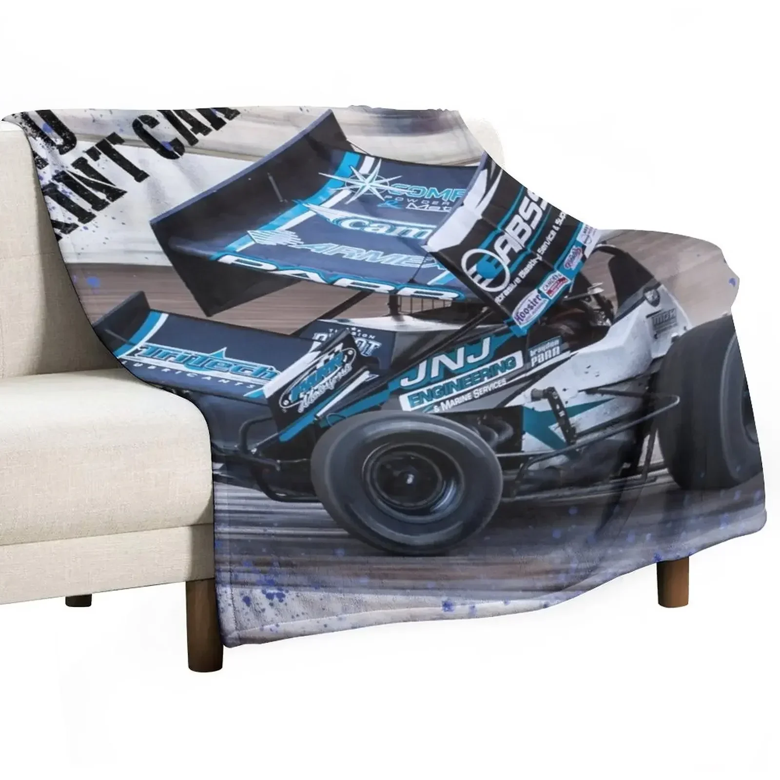 

Big 410 Sprint Car Throw Blanket blankets and throws Blankets For Sofas Bed Extra Large Throw Blankets