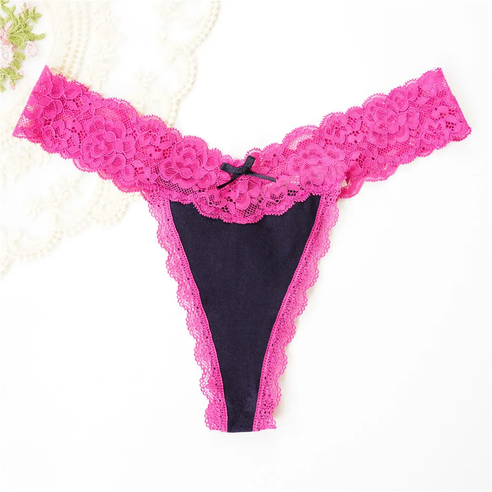 Cotton G String Panties Lace Seamless Underwear Women Voplidia