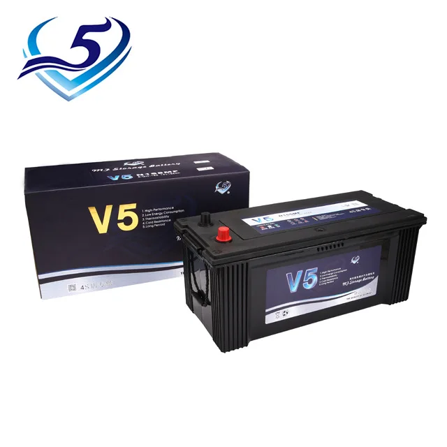

V5 Lead-acid Car Battery 12V165AH Maintenance Free High-performance Truck Generator Large Capacity Backup Battery