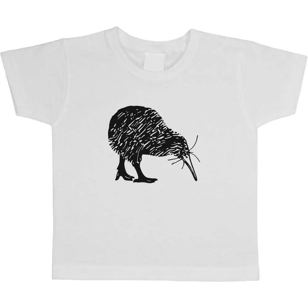 

Детские/Детские футболки Kiwi Bird, летние футболки из 100% хлопка с короткими рукавами для мальчиков и девочек