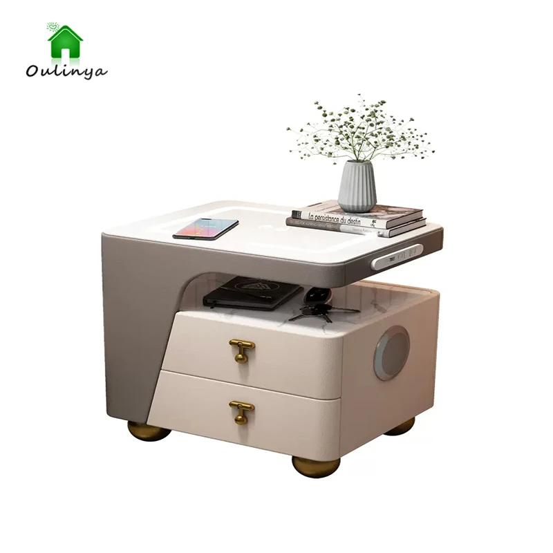 

Simple Modern Intelligent Bedside Cabinet Multi-functional Wireless Charging Induction Lamp Bedroom Bedside Cabinet