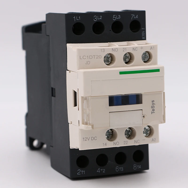 

LC1DT20JD DC electric magnetic Contactor 4P 4NO LC1-DT20JD 20A 12V DC coil