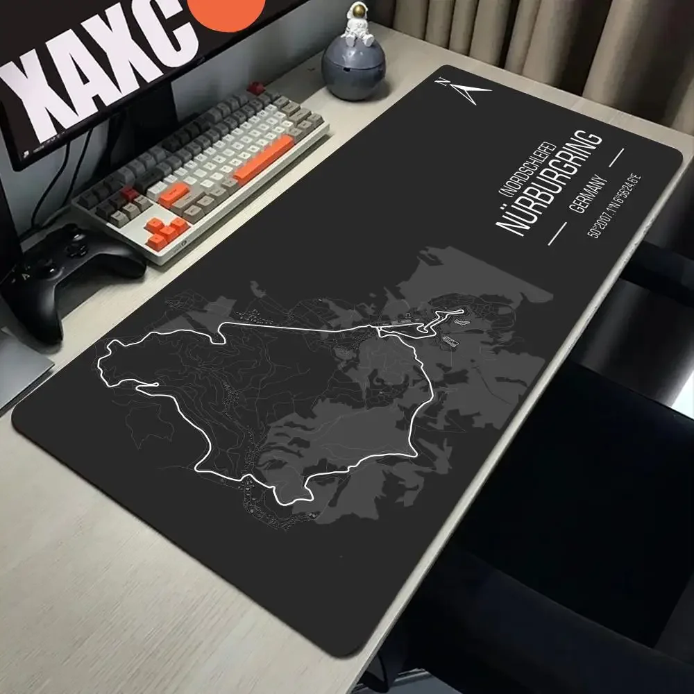 Formula One Racing Circuit Mouse Pad Cute HD Table Pad Extension Game Keyboard Pad