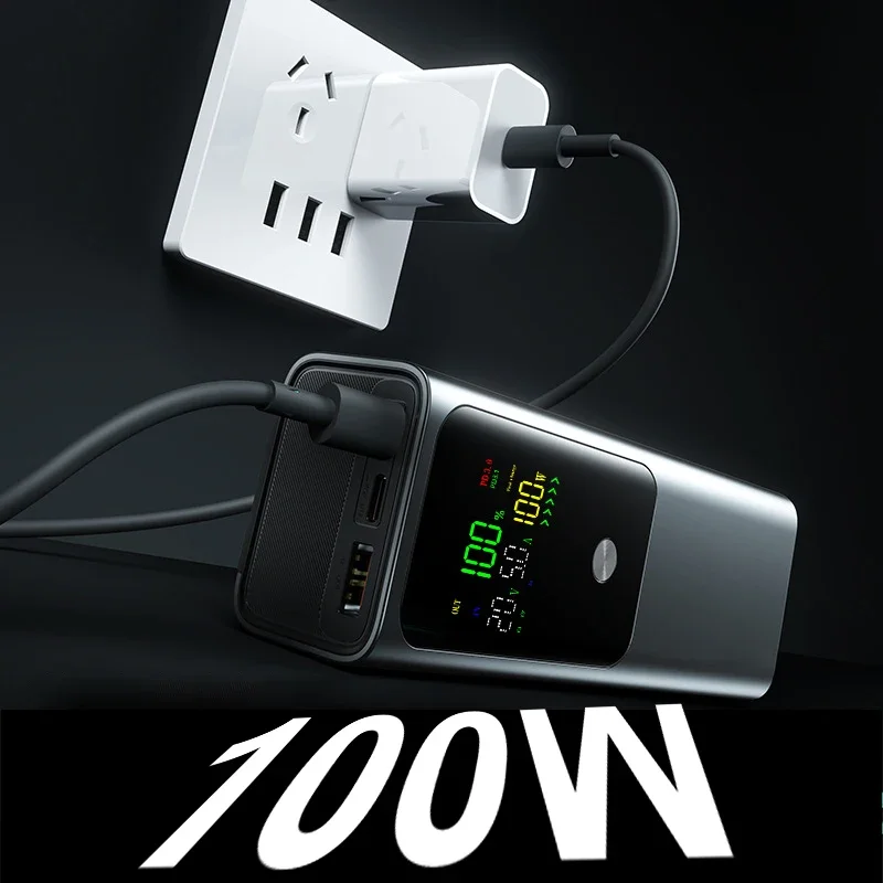 Batteria Esterna 20000mAh PD100W Power Bank ad Alta Capacità Ricarica Rapida Caricabatterie Portatile per Laptop iPhone 16 Xiaomi - immagine 4