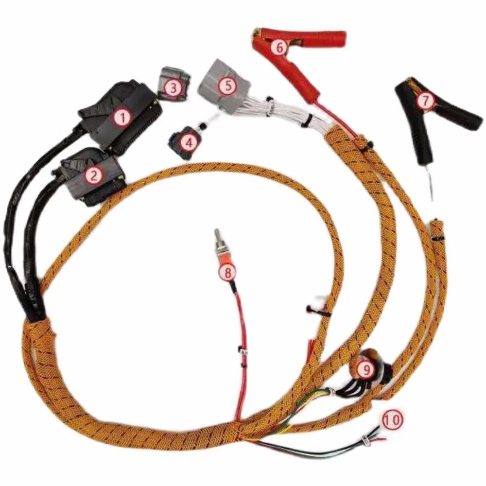 

Excavator wiring harness test line Isuzu 4HK1/6HK1 engine start test line 4HK1/6HK1/offline diagnosis