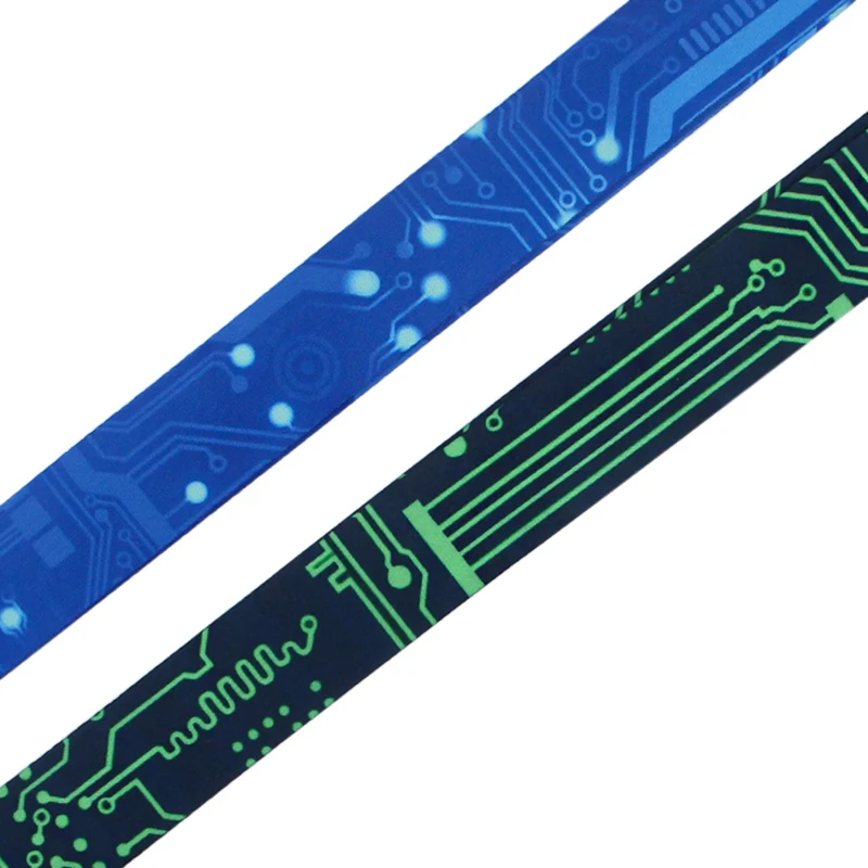 Computer Motherboard Design Lanyard - Stylish Neck Strap for Phone, Keys & ID Cards