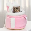 Outdoor Travel 2-in-1 Cat Backpack Kitten Nest Chihuahua Yorkshire Puppy Dog Winter Warm Carrying Bags Pet Supplies