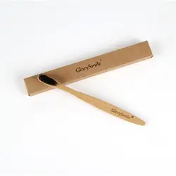 Eco - Friendly Bamboo Toothbrush Set with Charcoal - Infused Soft Bristles (A)