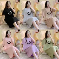 Summer Ladies Maternity New Short-Sleeved Nightgown Female Summer Pajamas Maternity Casual Large Size Loose Nightgown Homewear 1