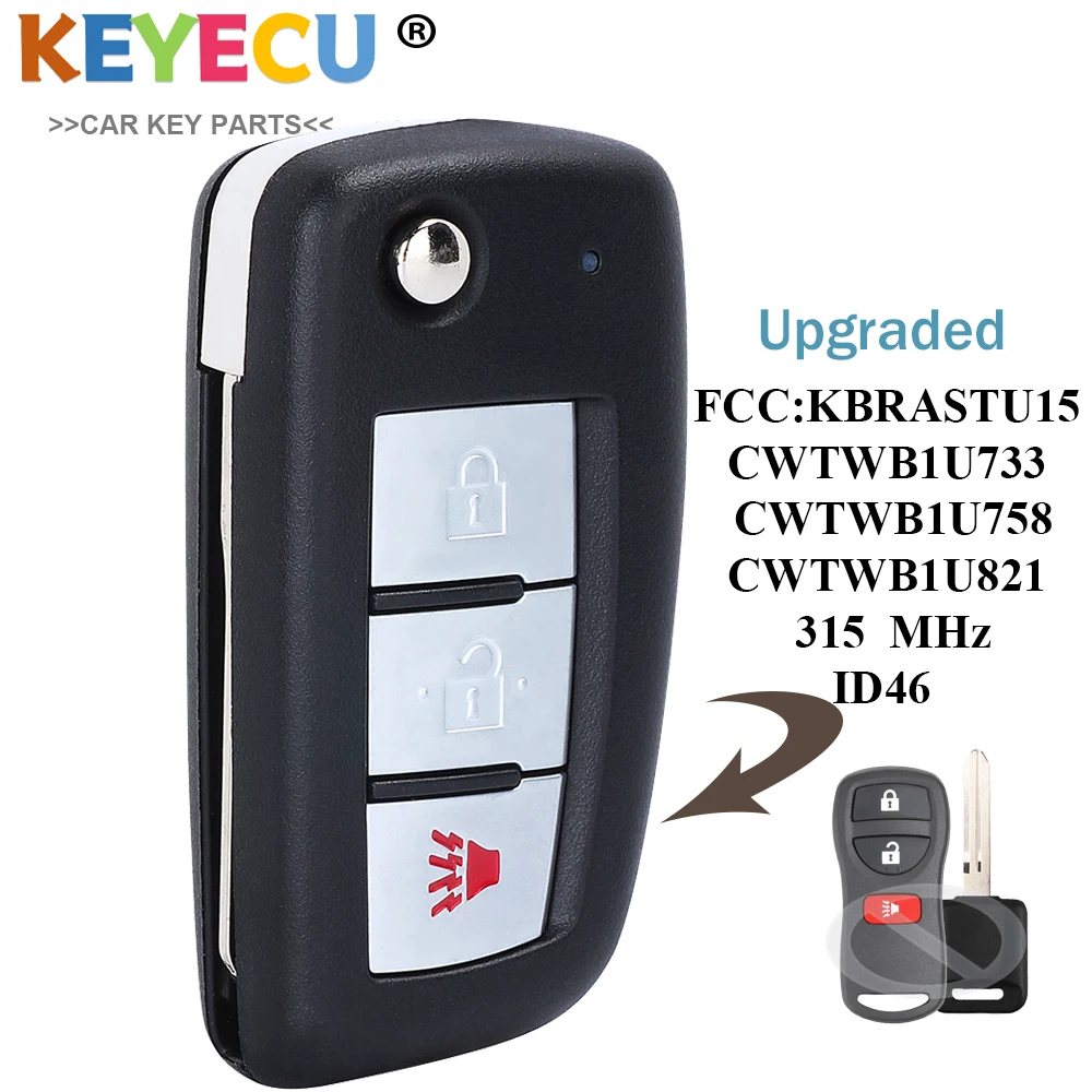 NEW Remote Key For NISSAN 2003-2019 4 Button CWTWB1U751 (46) Chip Top Quality - Foto 7