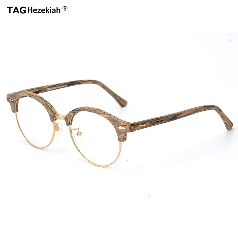 

TAG Hezekiah glasses frame men women T4246 Eyeglasses optical Myopia reading prescription Acetate Imitation wood grain Eyeweas