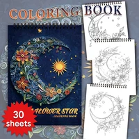 Spiral Colouring Book 30 Sheets 11.2x 8.3 inches 100gsm Thick Paper, For Relief, Anxiety, Perfect for Many Holiday Gifts 2