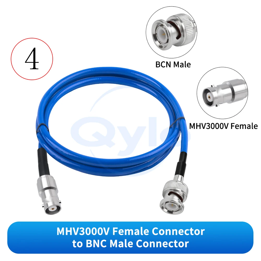 (1 Stück) 5000V Hochspannungskabel SHV auf BNC Stecker/Buchse RG142-PUR Hochflexibles Kabel SHV 5000V auf BNC – Detail 6