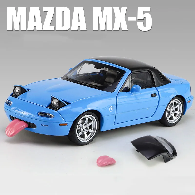 1/32 Scale MX5 Alloy Model High Simulation with Tongue Sport Car