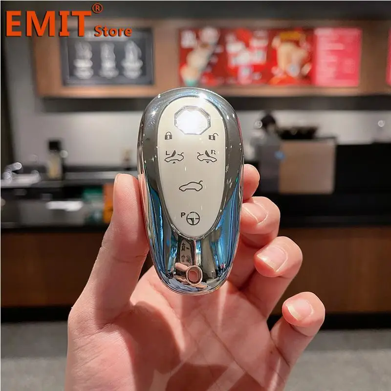 MG Cyberster Autoschlüssel Hülle - TPU Schutzcase Mit Schlüsselanhänger