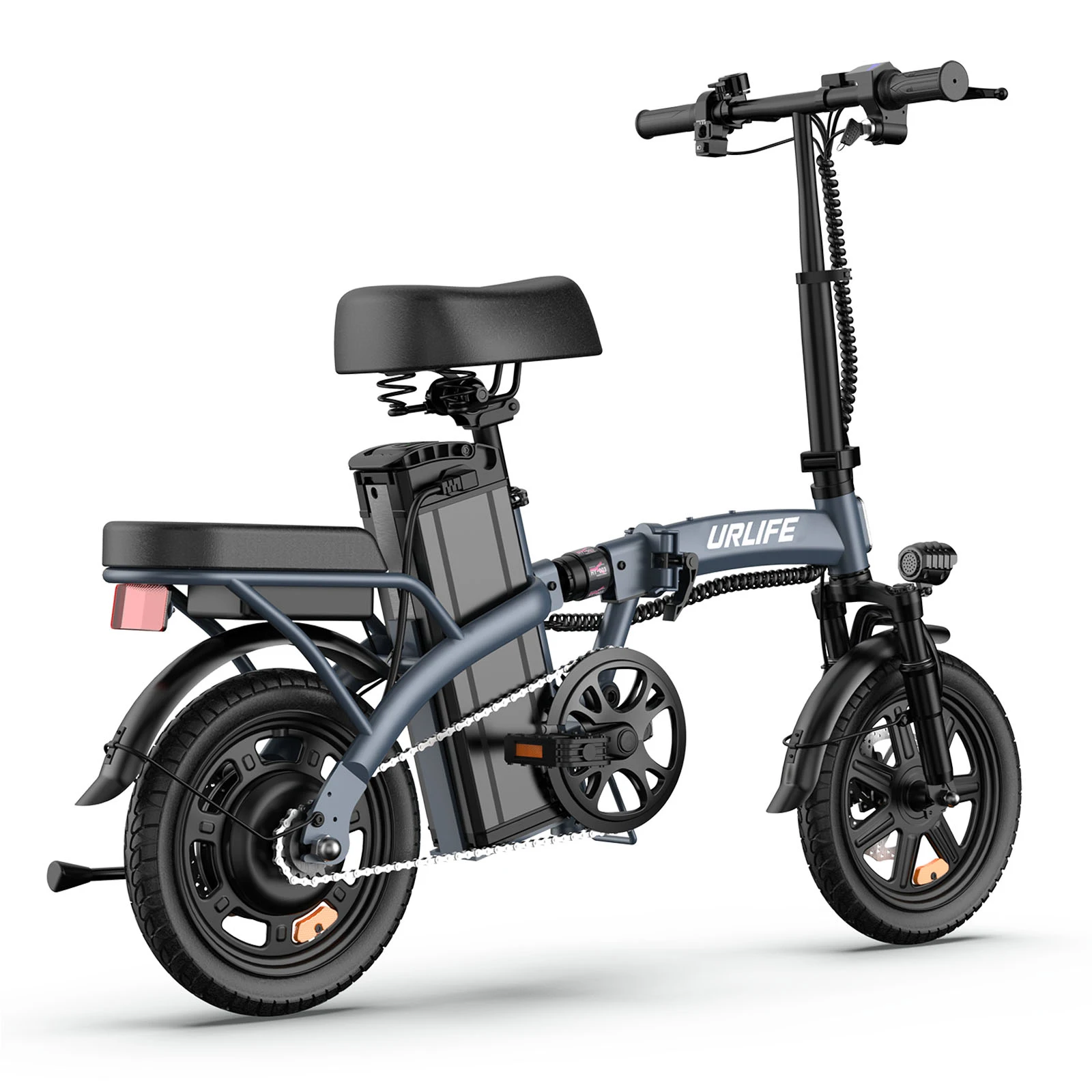 URLIFE F 1L Erwachsenen-Elektrofahrrad 250W Motor Faltbares E-Bike 48V 7,5AH 14 Zoll Reifen City-Pendler-Elektrofahrrad – Detail 21