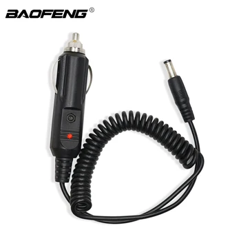 Caricabatteria da auto 12V DC per Walkie Talkie UV-5R UV9R UV-82 UV-9R Plus UV5RE 5RA Baofeng Accessori Cavo base di ricarica radio
