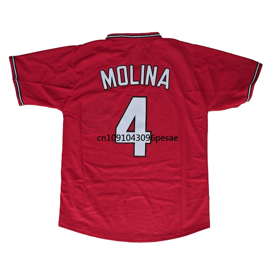 Yadier Molina Jersey America St. Louis Retro Baseball Jerseys 30 Orlando Cepeda Jersey 13 Chris Carpenter Us Mens M-3XL