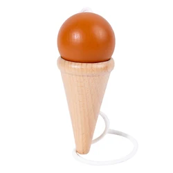 Montessori Wooden Skill Development Toy - Smooth Educational Throw and Catch Game (NB180C7)