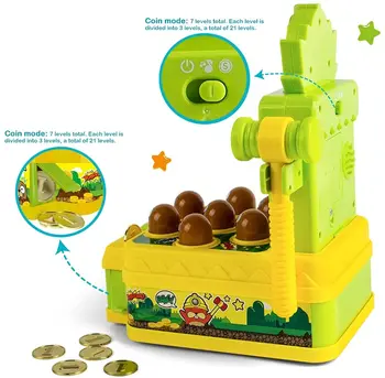 Baby Whack a Mole Game Toy with Hammer Toddler Toys Mini Electronic Arcade Game with 2 Hammers Pounding Toys for Kids 3 4 5 6 4