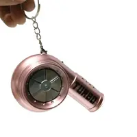 With Sound Turbo Key Chain Light Torch Car Keyring Turbocharging Pendant Plastic Spinning Simulation Turbo Christma Gifts 5
