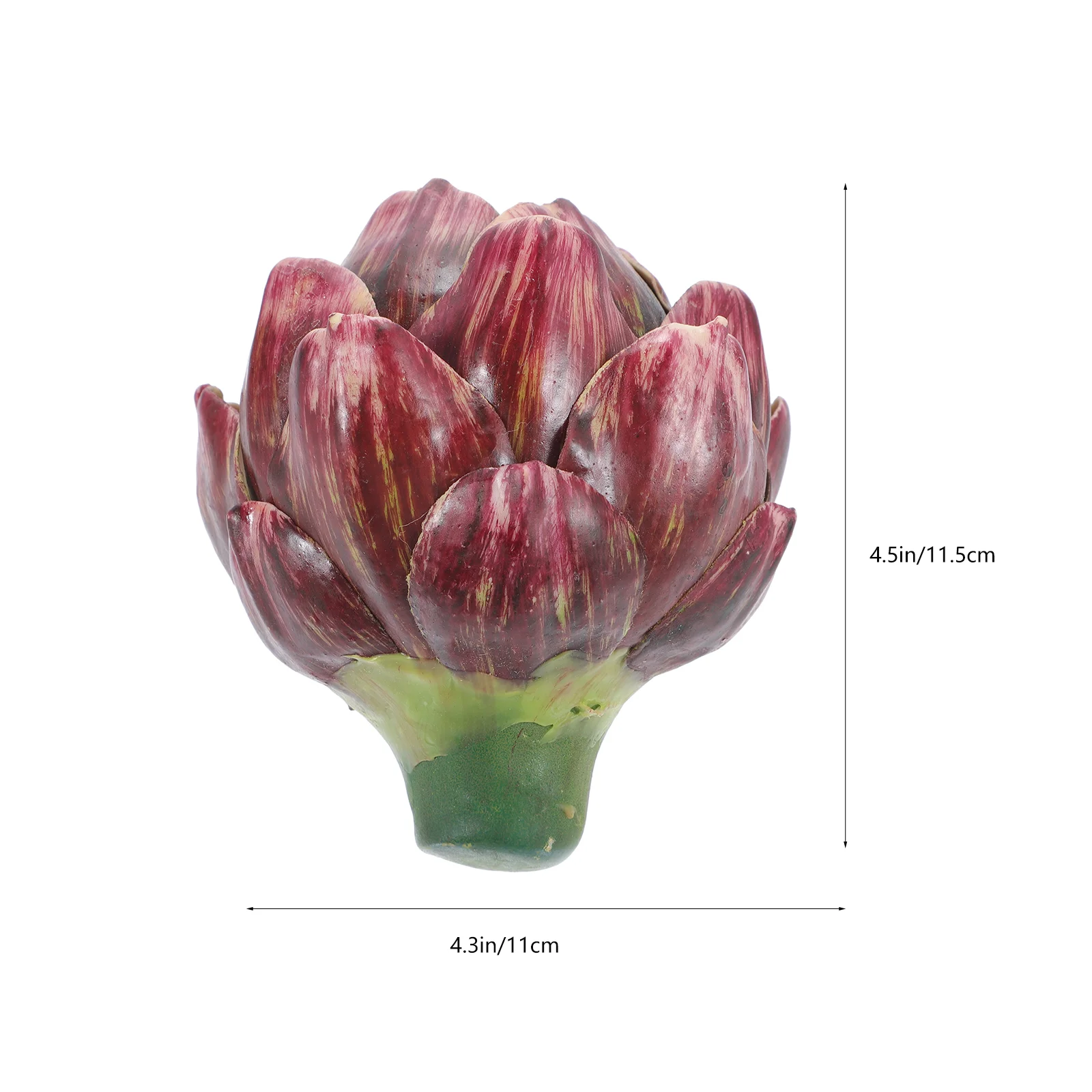 

2 Pcs Artichoke Artificial Flower Faux Vegetable Decor Lifelike Artichokes Model Simulation Fake for Decoration Plants Flowers