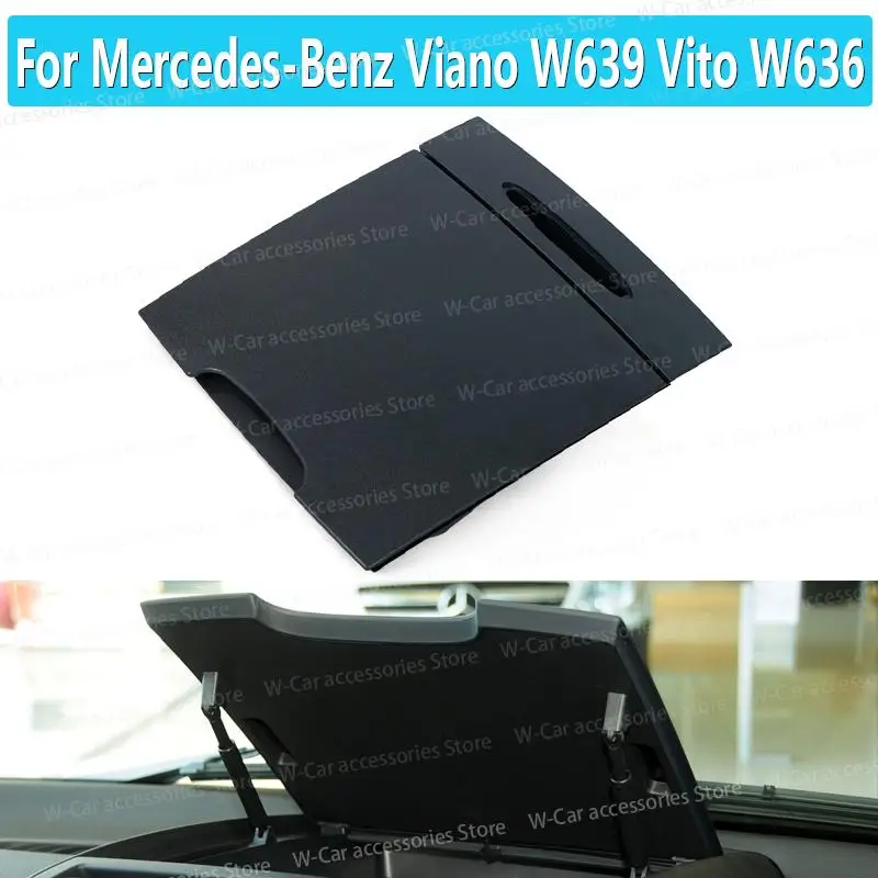 Caja De Almacenamiento Para Salpicadero De Mercedes-Benz Viano W639 Y Vito W636 (2006-2015) – Organizador De Guantera En Negro, Plástico Resistente