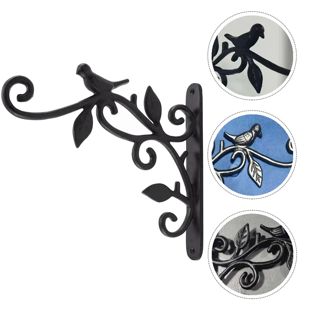 

1Pc Flower Pot Wall Mount Hanging Basket Hooks Flower Pot Wall Bracket Balcony Planter Brackets Metal Hooks