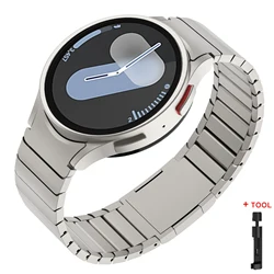Premium Stainless Steel Magnetic Watch Strap, No Gaps Design - Watch 4 Classic (Titanium color)