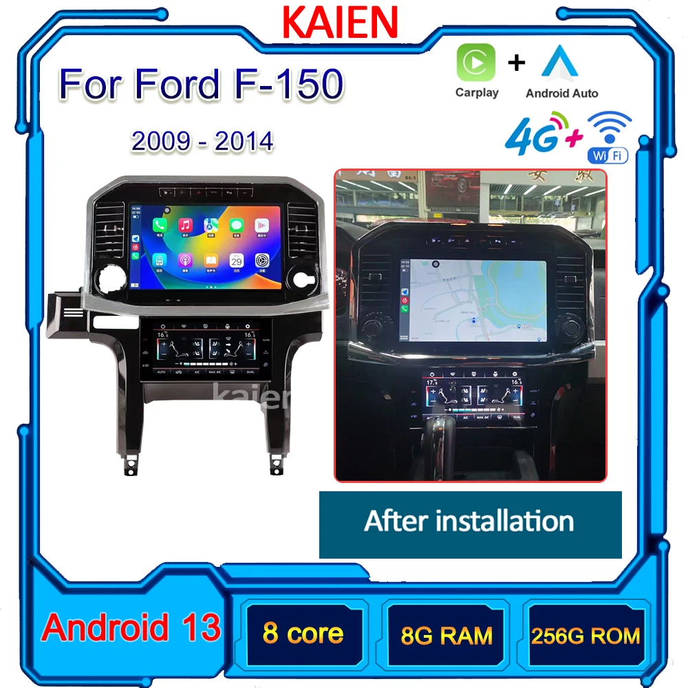 

13.3" Android 13 Car Radio For Ford F150 F-150 2009-2014 Auto Navigation GPS Stereo Player DVD Multimedia Autoradio 4G WIFI DSP