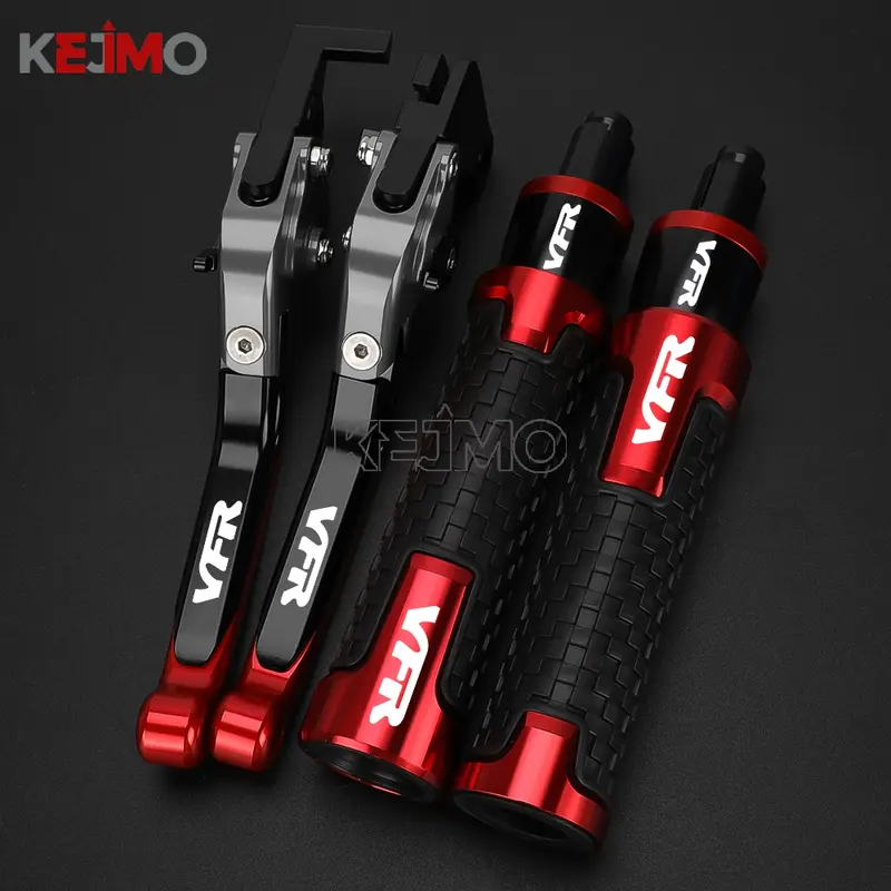 VFR 800/400/750/1200 CNC Motorcycle Handlebar Grips Handle Ends Adjustable Brake Clutch Levers FOR Honda VFR800 VFR1200 VFR750 - Image 4
