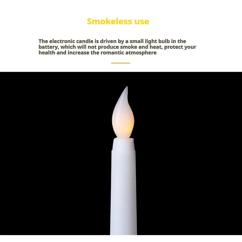 LED Candles 1pcs Halloween Christmas Tree Long Pole Candle Light Creative Birthday Simulation led candles