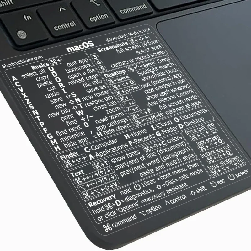 3pcs Windows PC 노트북 키보드 참조 바로 가기 스티커 노트북 스킨 사무용품