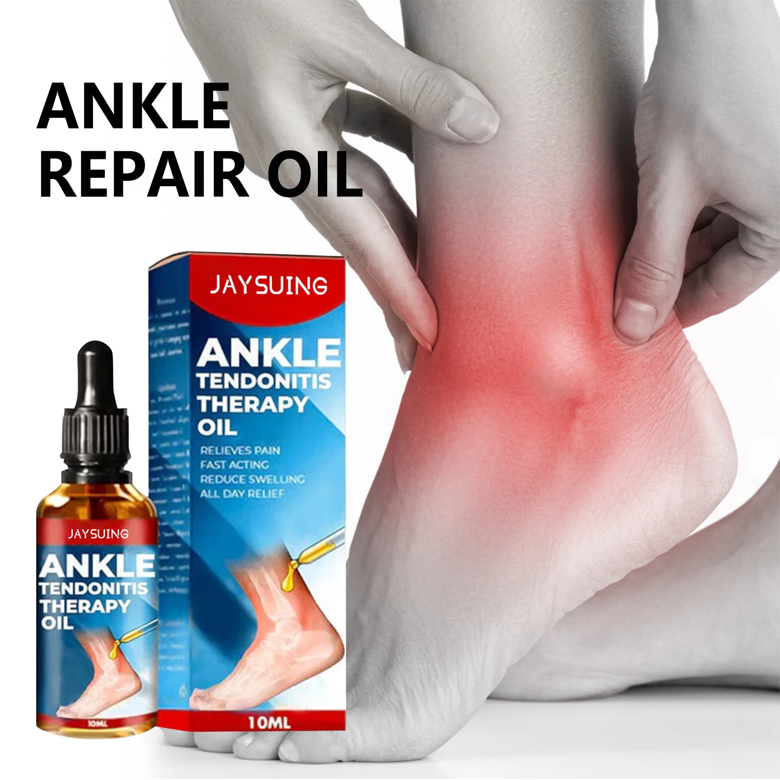 Ankle joint care essential oil relieves foot and ankle joint stiffness and soreness massage and care essential oil zjkc cold laser therapy machine 3w 650nm 808nm handheld soft laser treatment for inflammation and pain relief muscle stiffness