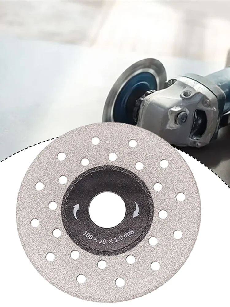 1PC 100mm Diamant Trockenen Trennscheibe Ultra-Dünne Porzellan Felsen Platte Sägeblatt Für Stein Glas Marmor anfasen Schneiden Werkzeuge – Detail 6