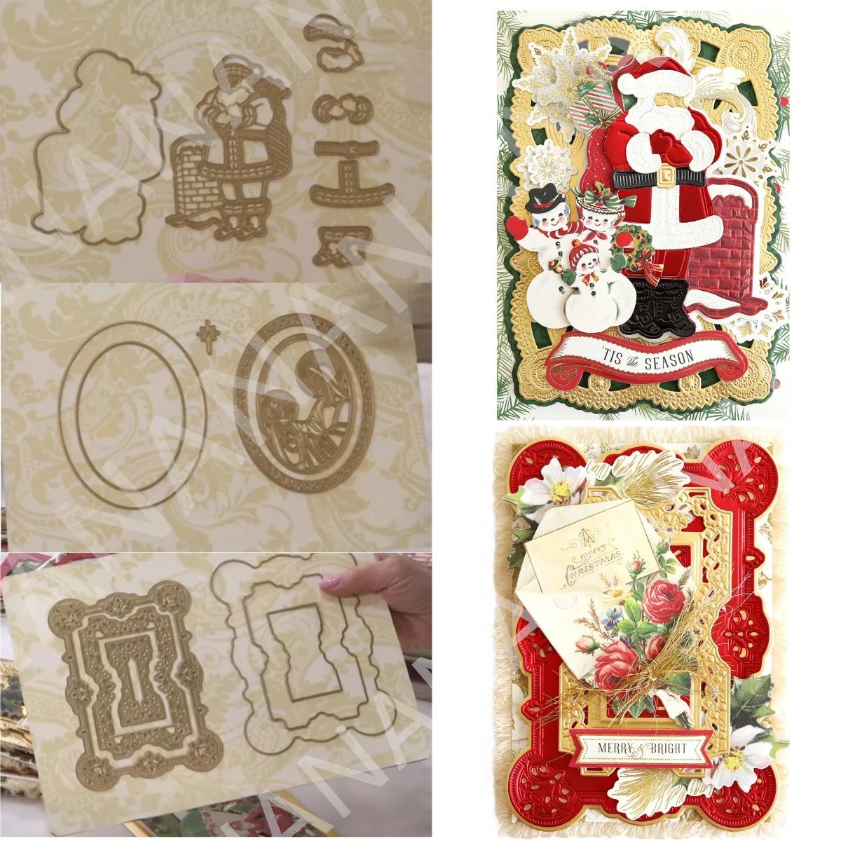 

Santa Claus Madonna Frame Metal Cutting Dies DIY Card Scrapbook Paper Album Craft Supplies Template Decoration 2024 Craftsmas