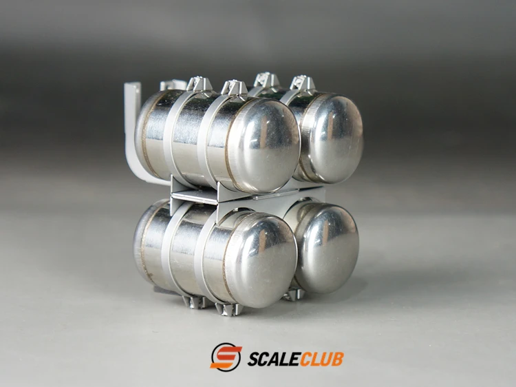 SCALECLUB Durchmesser 23 mm, Metall, 4-Tank-Upgrade-Teil QG4-TY-1 für Tamiya 1/14 RC Traktor-LKW-Kipper-Modell – Detail 4