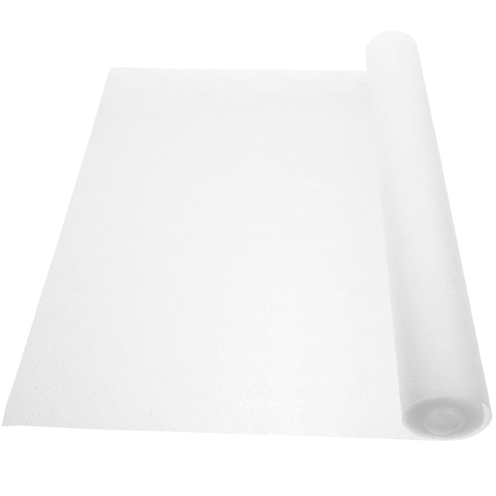 

1 Roll Non-slip Shelf Liner for Kitchen Cabinets Decorative Embossed Mat Washable Refrigerator Drawers Mat