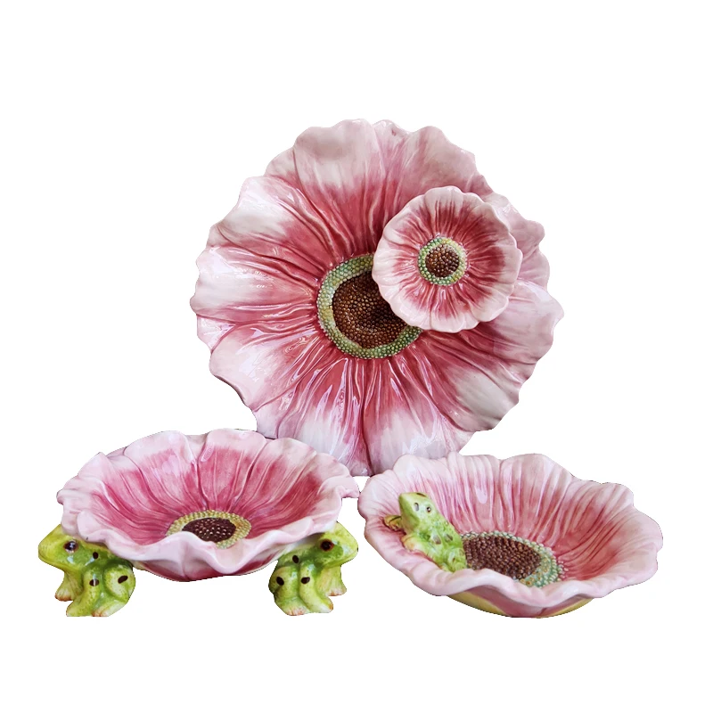 Set di Piatti di Lusso per Frutta, Snack, Tapas, Dessert, Vassoio in Ceramica pe