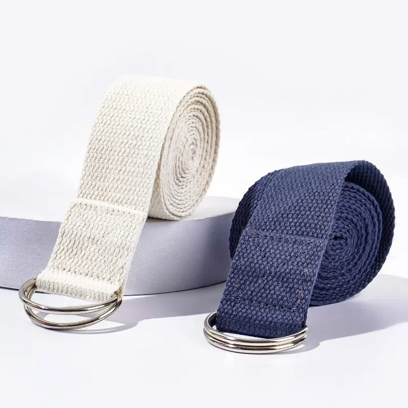 1.8mx3.8cm Yoga Strap Durable Cotton Exercise Straps Adjustable D-Ring Buckle Gives Flexibility for Yoga Stretching Pilates aerial yoga strap,yoga strap