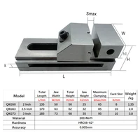 QKG50/QKG63/QKG73 2/2.5/3 Inch Precision Tool Vise Machine Tool Vise High-Precision 0.005mm Clamping Tool For CNC Milling Drill 2