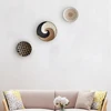 Woven Wall Basket Plate Disks Boho Hanging Wall Decor Natural Handmade Home Art Bowls for Home Living Room Bedroom Decor 1